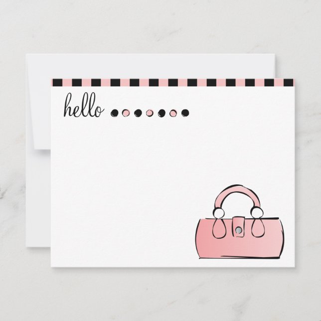 Cartes de notes pour sac à main (Devant)