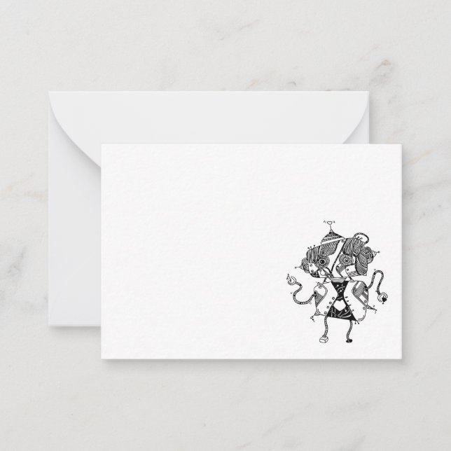 Cartes de notes robotisées (Devant)