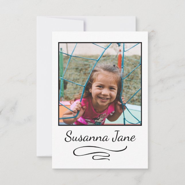 Cartes de notes simples et modernes pour enfants a (Devant)