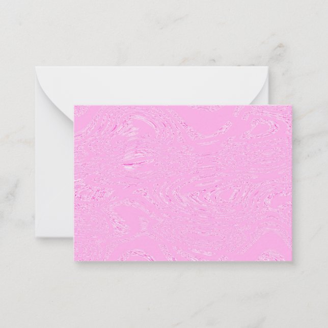Cartes de notes sur la glace rose (Devant)