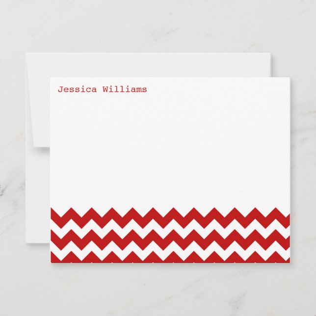 Cartes de notes tendance Chevron (Devant)