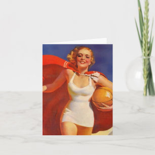 Cartes de notes vierges vintage Beach Cape Weekend