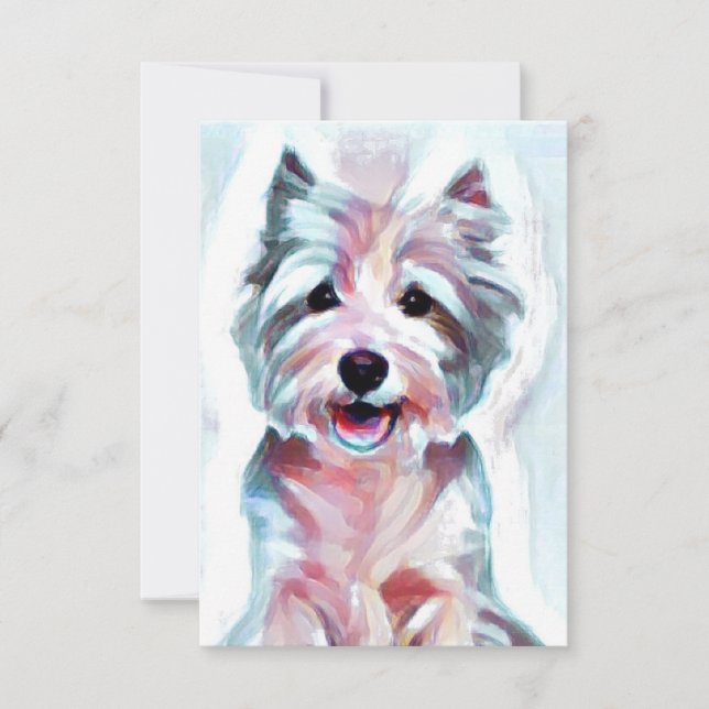Cartes de notes Westie (Devant)
