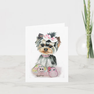 Cartes de notes Yorkie