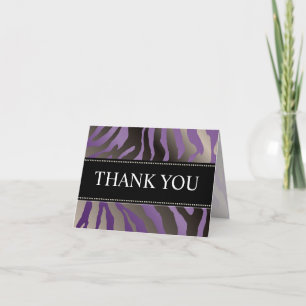 Cartes de notes Zebra/Merci