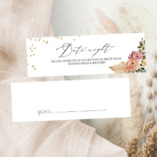 Cartes de Nuit de Rendez-vous de Mariage Bohème Co