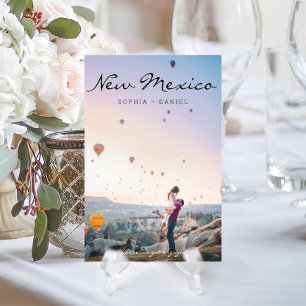 Cartes de numéros de table de mariage à thème voya