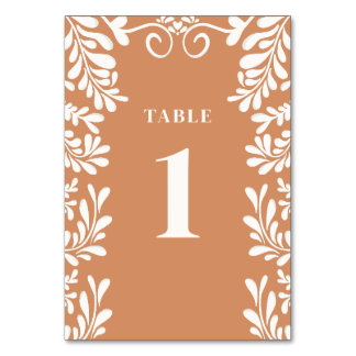 Cartes de numéros de table Talavera pour mariage m
