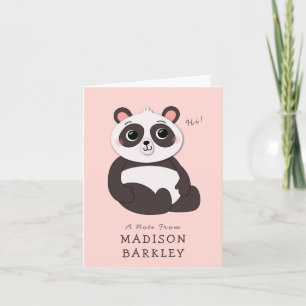 Cartes de papeterie mignonnes pour enfants avec un