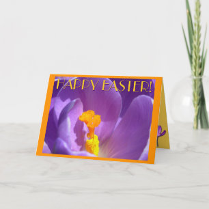 Cartes de Pâques Fleurs bleues Carte de voeux pers