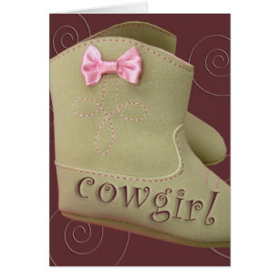 Cartes de partie de cow-girl