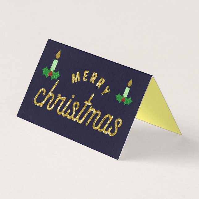 Cartes de parties scintillant de Noël (Front)
