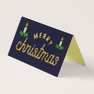 Cartes de parties scintillant de Noël