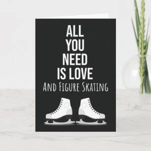 Cartes de patinage artistique mignonnes Patineur S