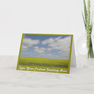 Cartes de paysage des Prairies Carte personnalisée