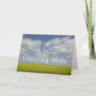 Cartes de paysage des Prairies Carte personnalisée