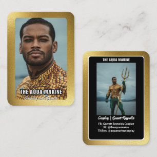 Cartes de personnage de cosplay à bordure dorée Re