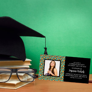 Cartes de photo de remise de diplôme à motifs anim