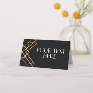 Cartes de place Art Déco Roaring des années 20 vin