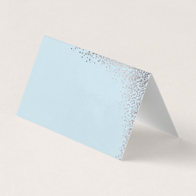 Cartes de place chatoyantes de table confetti (Dos)