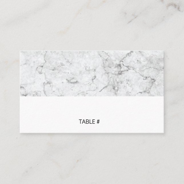 Cartes de place en marbre moderne - plat (Devant)