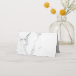 Cartes de Place pliées en marbre élégant