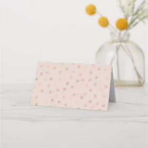 Cartes de place pliées pour Mariage Rose Gold Conf