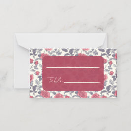 Cartes de place pour Mariage Rose