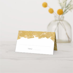Cartes de place pour pinceau or moderne