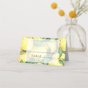 Cartes de placement Citrus lemon
