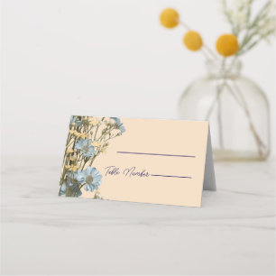 Cartes de placement de mariage florales modernes