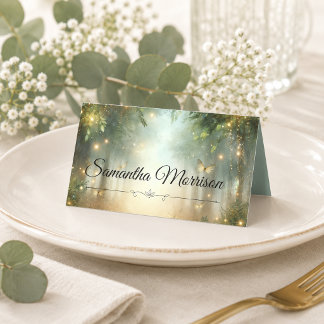 Cartes de placement de mariage magique de prairie