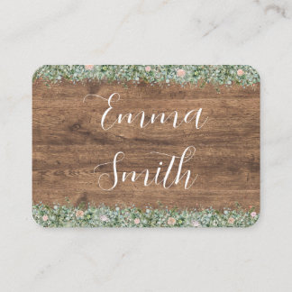 Cartes de Placement Eucalyptus Rose Poussiéreuse |