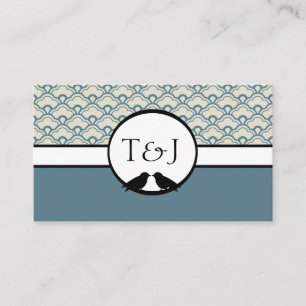 Cartes de placement pour la réception des tourtere