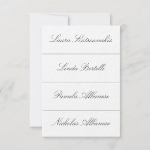 Cartes de placement pour mariage