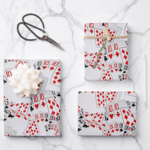 Cartes De Poker À Dizaines Couches, Feuilles D'Env