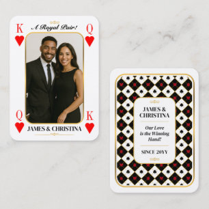 Cartes de poker personnalisées, cadeau pour couple