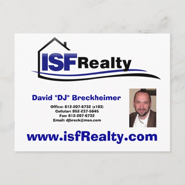 Cartes de poste de l'agent (Modifier et personnali (Devant)