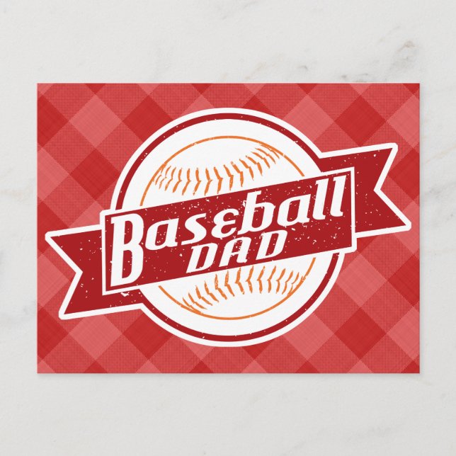 Cartes de poste papa de baseball (Devant)