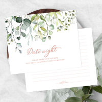 Cartes de pot de nuit de date de douche de mariée