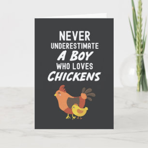 Cartes de Poulet Mignon pour Bébés Garçons Enfants