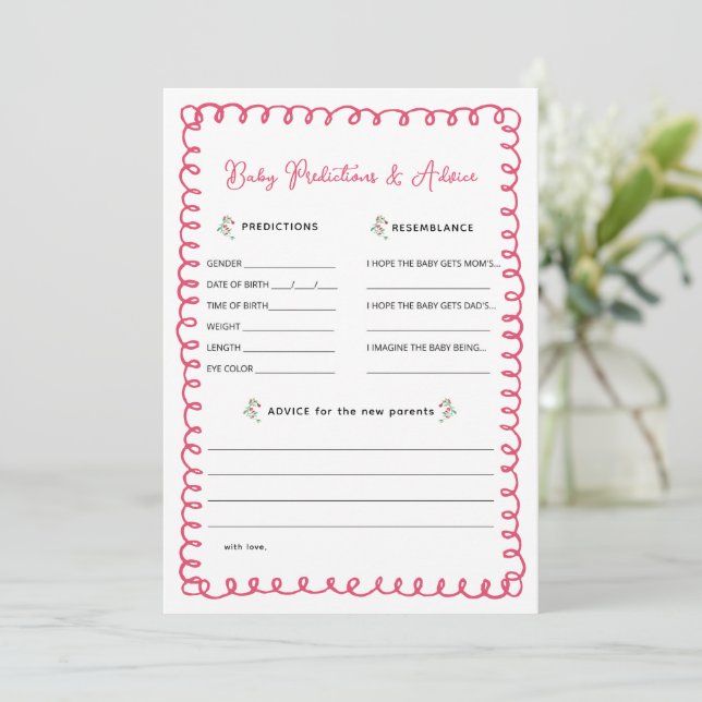 Cartes de prédiction et de conseil pour bébés Baby (Debout devant)