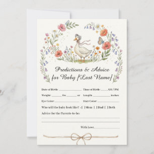 Cartes de prédictions Bébé Fleur Sauvage de Mère l
