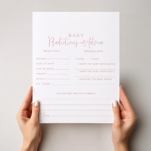 Cartes de prédictions et de conseils pour bébé à l