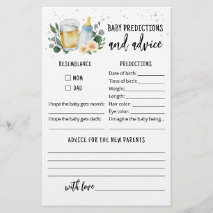 Cartes de prédictions et de conseils pour bébé Bab