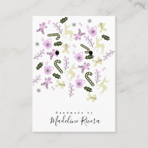 Cartes de Présentation d'Artisanat de Motif de Noë