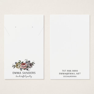 Cartes de Présentation de Bijoux de Collier de Bou