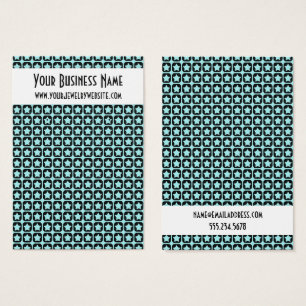 Cartes de présentation de boucles d'oreilles à mot
