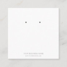 Cartes de Présentation de Boucles d'Oreilles de Bi