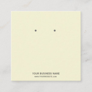 Cartes de Présentation de Boucles d'Oreilles de Bi